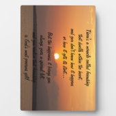 Wunder der Freundschaft Gedicht Plaque Fotoplatte (Vorderseite)