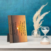 Wunder der Freundschaft Gedicht Plaque Fotoplatte (Seite)