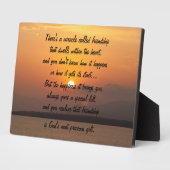 Wunder der Freundschaft Gedicht Plaque Fotoplatte (Seite)