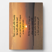 Wunder der Freundschaft Gedicht Plaque Fotoplatte (Vorderseite)