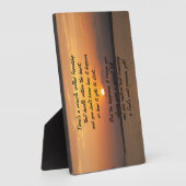 Wunder der Freundschaft Gedicht Plaque Fotoplatte (Seite)