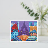 Wunder der Paris Post Card Postkarte (Stehend Vorderseite)