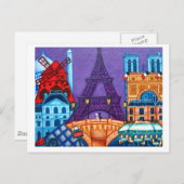 Wunder der Paris Post Card Postkarte (Vorne/Hinten)