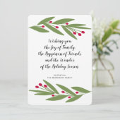 Wunder der Urlaubssaison Feiertagskarte (Stehend Vorderseite)