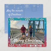 Wunder der Weihnachtspostkarte Postkarte (Vorne/Hinten)