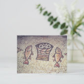 Wunder des Brotes und der Fische Postkarte (Stehend Vorderseite)