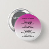 Wunder des Freundschaftsgedichtknopfes Button (Vorne & Hinten)