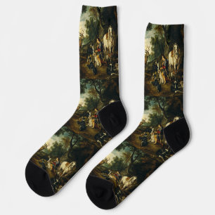 Wunder des Heiligen Hubertus von Peter Paul Rubens Socken