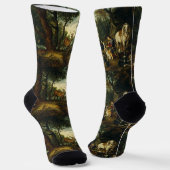 Wunder des Heiligen Hubertus von Peter Paul Rubens Socken (Gewinkelt)