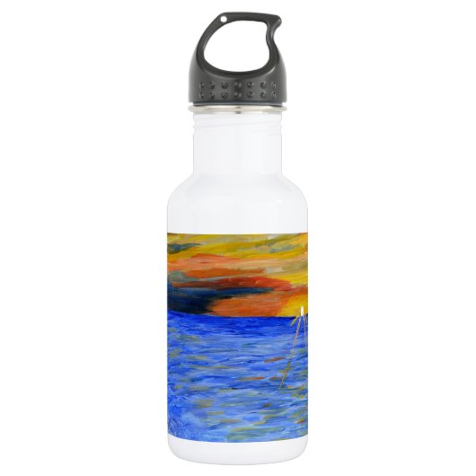 Wunder des Sonnenuntergangs Trinkflasche (Vorderseite)