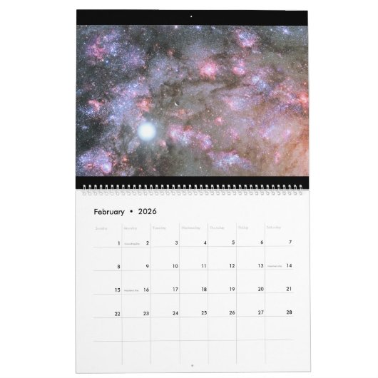 Wunder des Weltraums Kalender (Feb 2026)