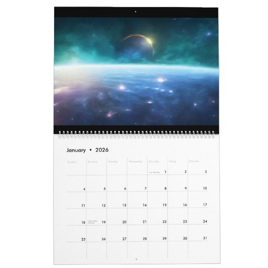 Wunder des Weltraums Kalender (Jan 2026)