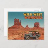 Wunder des wilden Westens Postkarte (Vorne/Hinten)