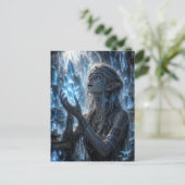 Wunder / Dunkler Elf / Kristallhöhlen Postkarte (Stehend Vorderseite)