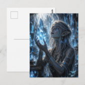 Wunder / Dunkler Elf / Kristallhöhlen Postkarte (Vorne/Hinten)