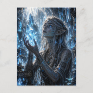 Wunder / Dunkler Elf / Kristallhöhlen Postkarte