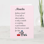 Wunder, ein lustiges Denken an dich Mein Freund Ge Karte (Vorderseite)