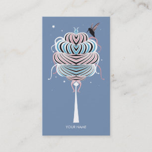 WUNDER-EISCREME-BAUM-GESCHÄFTS-KARTE LILA VISITENKARTE