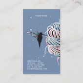 WUNDER-EISCREME-BAUM-GESCHÄFTS-KARTE LILA VISITENKARTE (Rückseite)