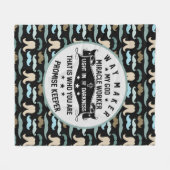 Wunder für Wunder| Mustache Christlich Fleecedecke (Vorderseite (Horizontal))