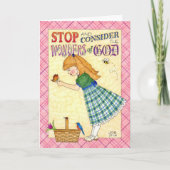 Wunder Gottes Geburtstagskarte Karte (Vorderseite)