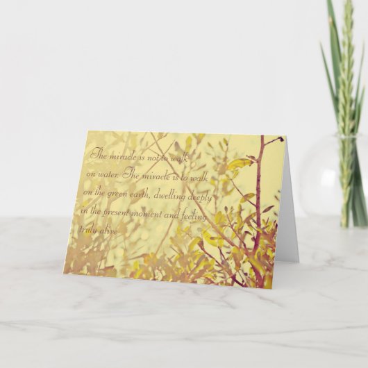 Wunder Grußkarte Karte (Vorderseite)