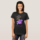 Wunder Hibiskus Schmetterlinge Inspiration T-Shirt (Vorne ganz)