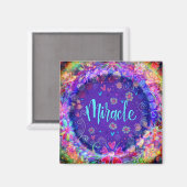 Wunder Hübsche Lila Blume Moderne Inspiriertheit Magnet (Vorderseite/Rückseite)