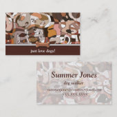 Wunder-Hundekundenspezifischer Hunde- Visitenkarte (Vorne/Hinten)