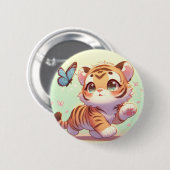 Wunder in den Augen eines Kätzchens Button (Vorne & Hinten)