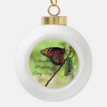 Wunder Keramik Ball Ornament - Schmetterling