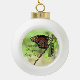 Wunder Keramik Ball Ornament - Schmetterling