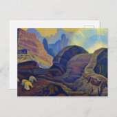 Wunder, Messias Auftritt von Nicholas Roerich Postkarte (Vorne/Hinten)