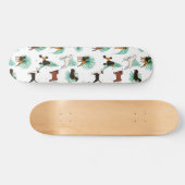 Wunder mit Pfoten, tropische Niedliche, raue Hunde Skateboard (Horizontal)
