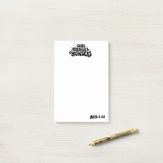 Wunder Post-it Klebezettel (Auf Schreibtisch)