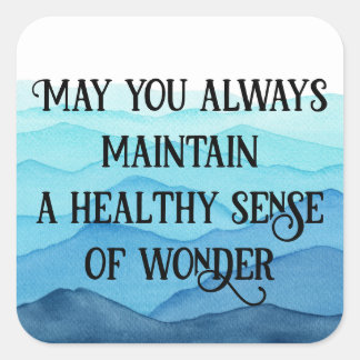 Wunder Quadratischer Aufkleber