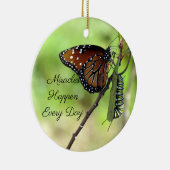 Wunder - Schmetterling / Raupe - Keramik Ornament (Rechts)