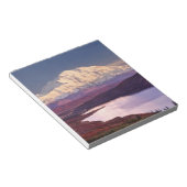Wunder See und Berg Denali bei Sonnenaufgang Notizblock (angewinkelt)