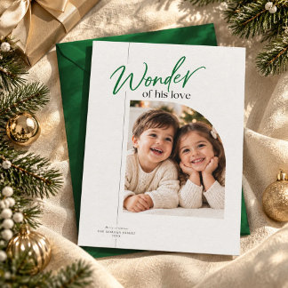 Wunder seiner grünen Schrift Foto Religiös Feiertagskarte
