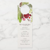 Wunder seiner Liebe Aquarell Holiday Flaschenanhänger (Vorderseite)