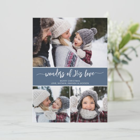 Wunder seiner Liebe Christlich Weihnachten (Stehend Vorderseite)