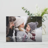 Wunder seiner Liebe Christlich Weihnachten (Stehend Vorderseite)