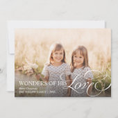 Wunder seiner Liebe Christlichen Weihnachten Ein F (Vorderseite)