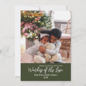 Wunder seiner Liebe Custom Foto Weihnachten (Vorderseite)