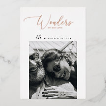 Wunder seiner Liebe | Elegantes Gold Weihnachts-Fo