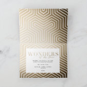 Wunder seiner Liebe Gold religiöse Multifoto Karte (Innenseite)