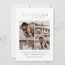 Wunder seiner Liebe Multi-Foto Gold geometrisch