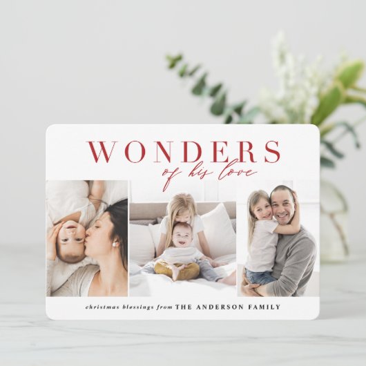 Wunder seiner Liebe religiöse Weihnachten (Stehend Vorderseite)