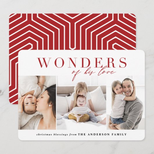 Wunder seiner Liebe religiöse Weihnachten (Vorne/Hinten)