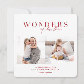 Wunder seiner Liebe religiöse Weihnachten (Vorderseite)